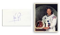 Neil Armstrong Signature, With NASA Photo of Armstrong -- With Steve Zarelli COA